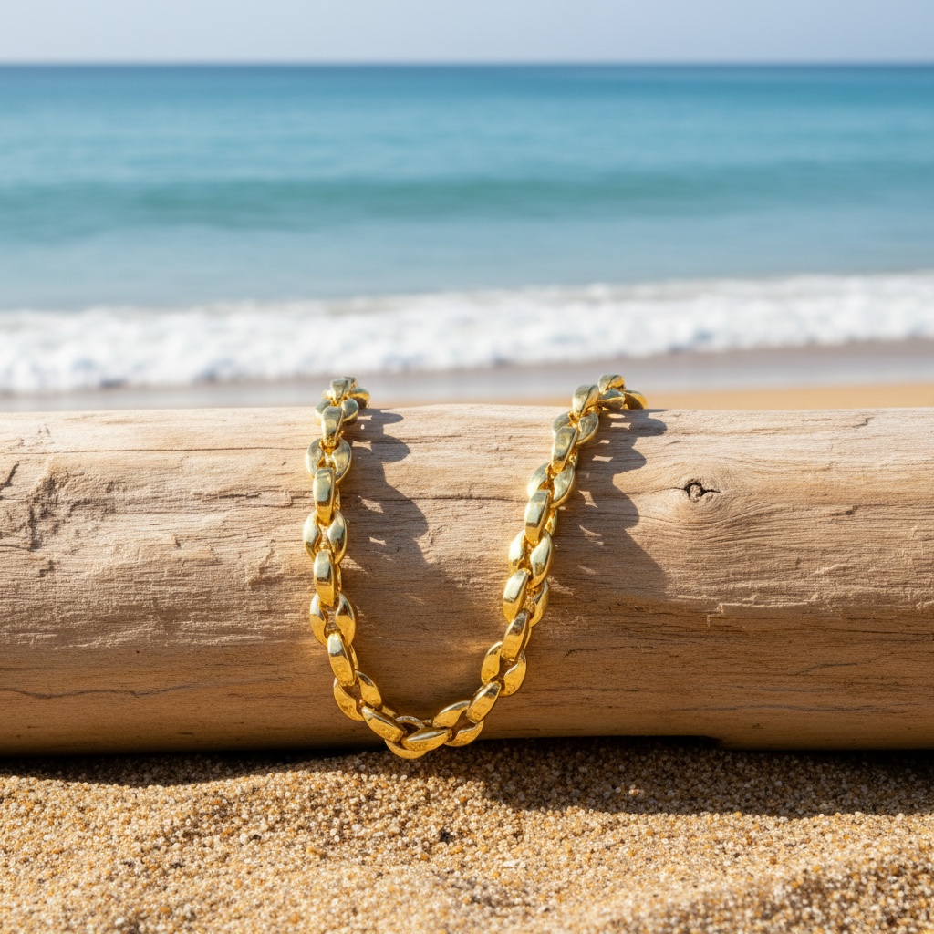 Fashionable Golden Bean Bracelet, Stackable Design Gift